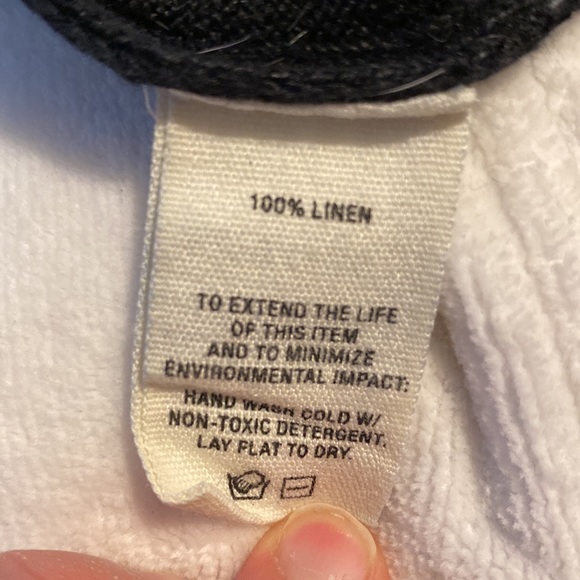 LAST CHANCE Alex Mill FINNEY linen Sweater Dress Black cardigan sz medium black - Picture 7 of 7